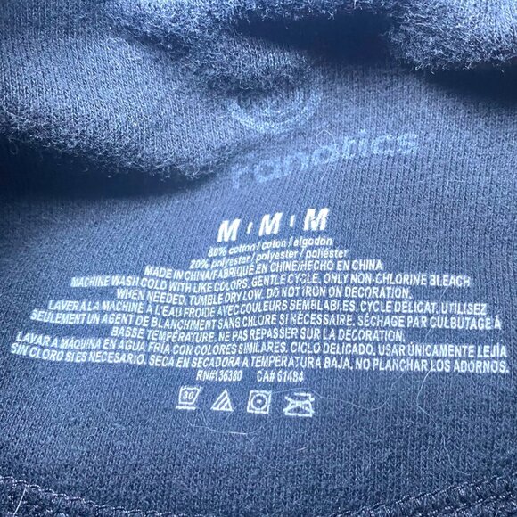 Disney Mighty Ducks Black Crewneck Sweatshirt Size M - Picture 4 of 4